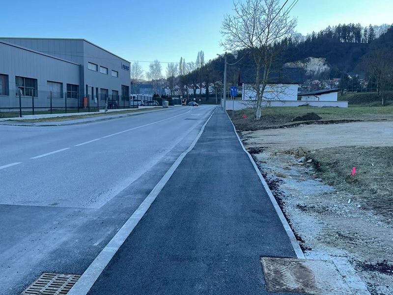 Novi nogostup u Hebrangovoj ulici