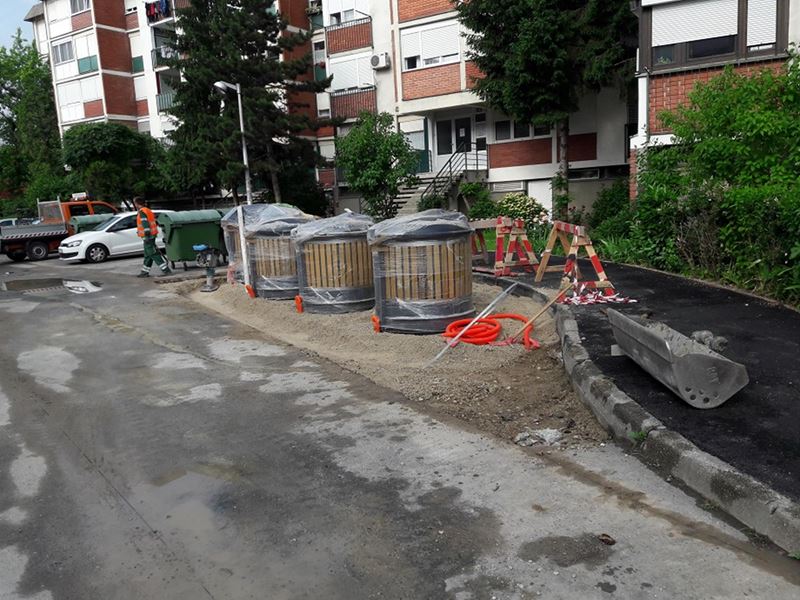 Polupodzemni kontejneri u Ulici 9. svibnja