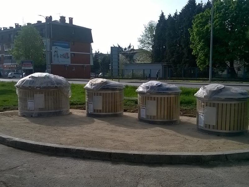 Polupodzemni kontejneri u Ulici Matijaša Korvina