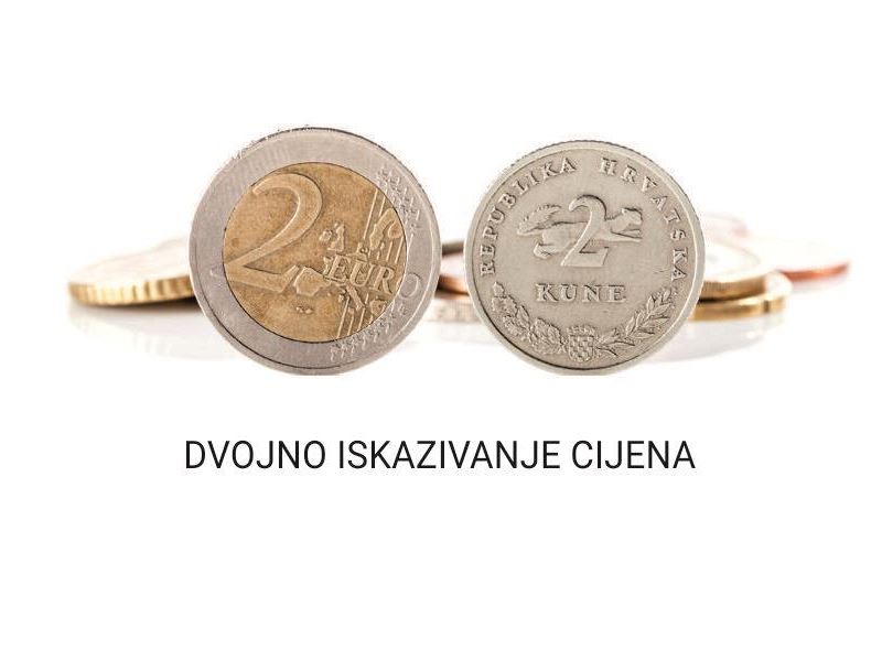 Obavijest o dvojnom iskazivanju cijena