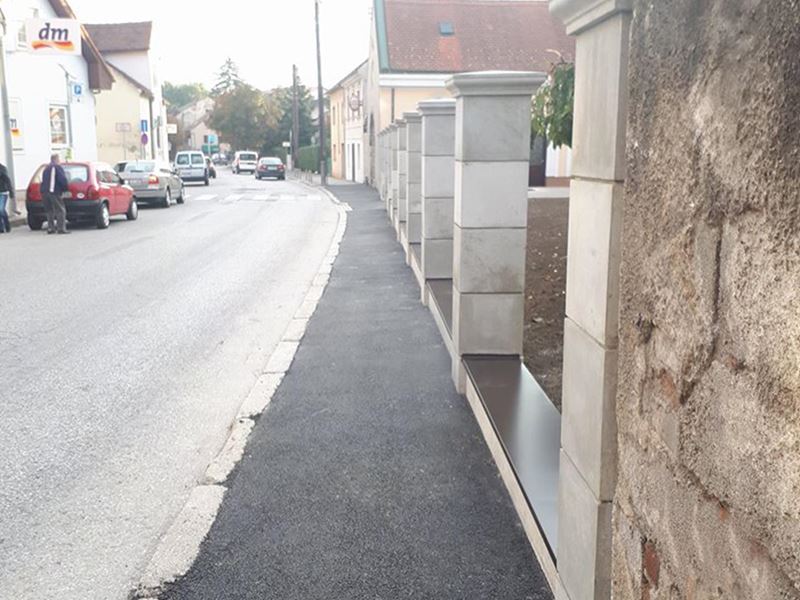 Asfaltirana cesta u Kostanjevcu Podvrškom i nogostup u Gajevoj