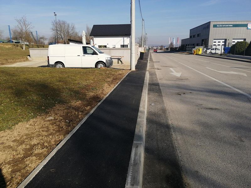 Novi nogostup u Hebrangovoj ulici