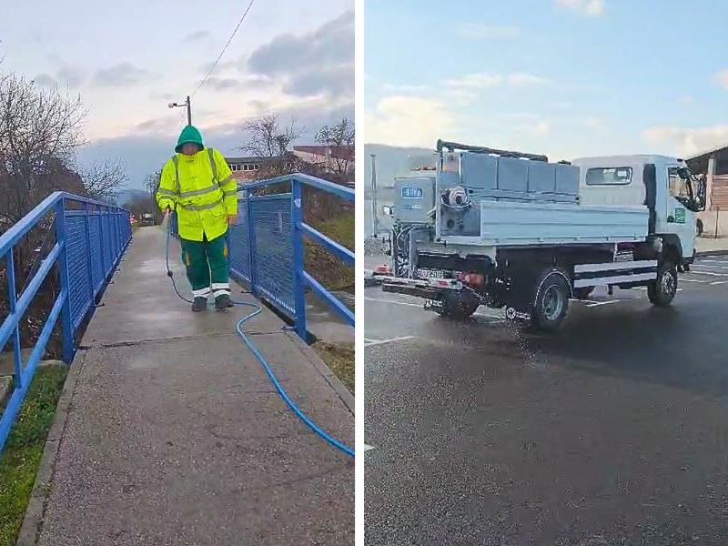 Probni projekt mokrog posipavanja