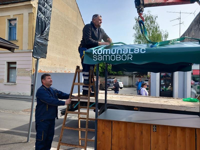 Novi štandovi na samoborskoj tržnici