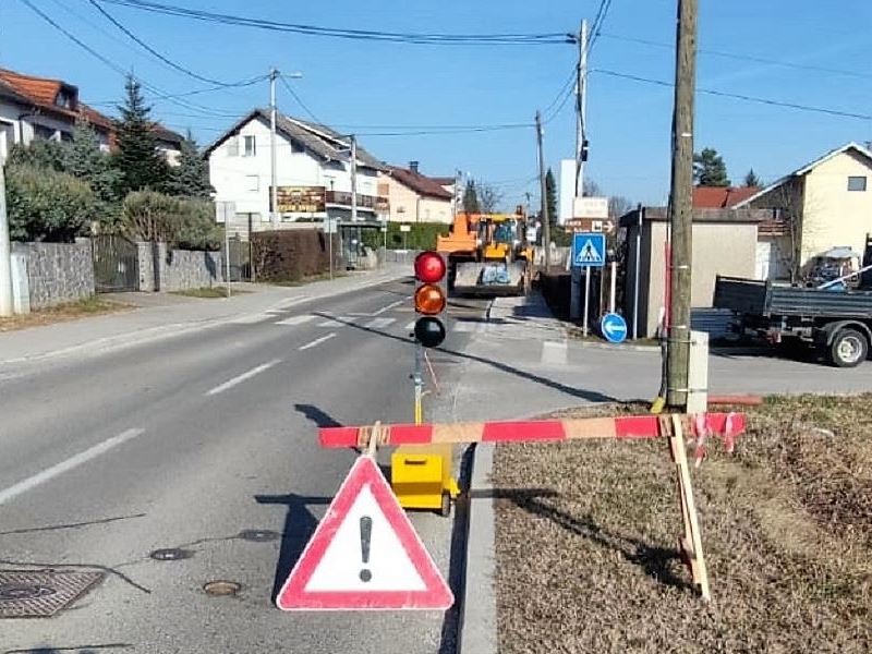 Sanacija prekopa na nogostupu