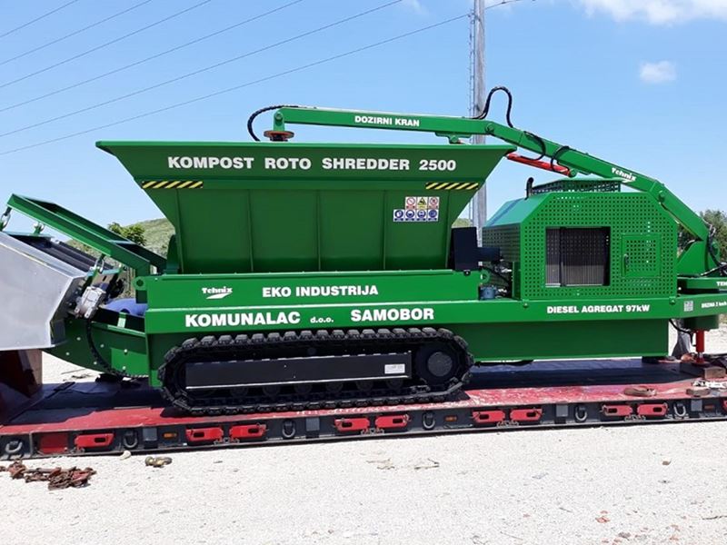 Nabavljen stroj za usitnjavanje otpada