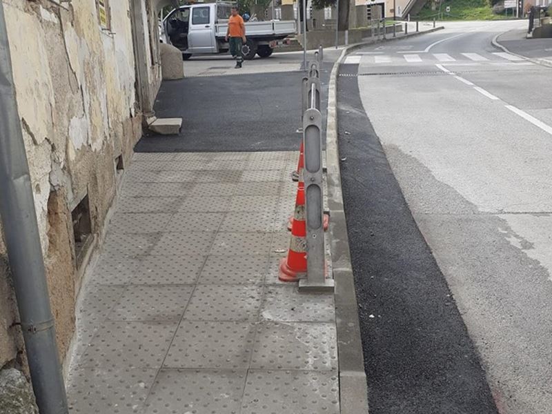 Uređen dio nogostupa u Ulici Svete Ane