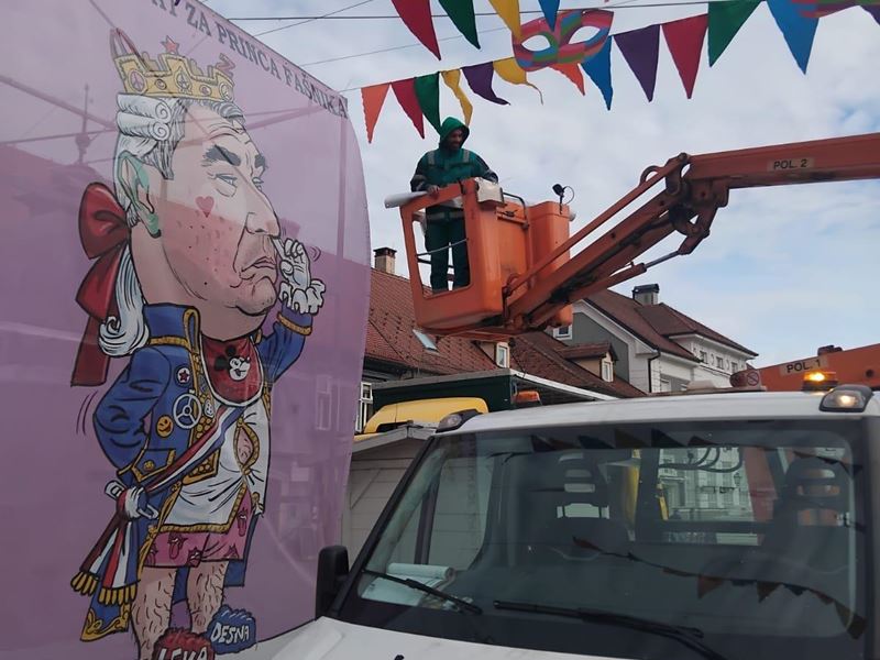 Ukrašavanje grada za 200. Samoborski fašnik